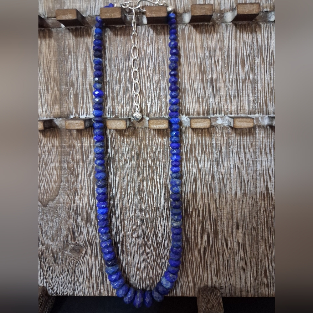Jay King Mine Finds DTR .925 Lapis Lazuli Graduated Faceted Bead Necklace